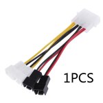 1 pi�ces 4 broches molex a 3 broches ventilateur c�ble d'alimentation adaptateur connecteur 12v * 2 / ...