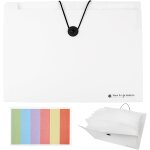 1 pices a4 trieur documents extensible, 12 poches porte documents, range document bureau, accordon ...