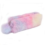1 pi�ces arc - en - ciel en peluche trousse a crayons mignon trousse a crayons filles sac a crayons peluche ...