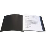 1 prot�ge documents personnalisables 80 vues noir. [fournitures de bureau]