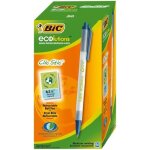 1 sty bille retract clic stic bleu. rtractable. 62 % de matire recycle.