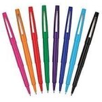 1 stylo feutre tempo nylon bleu.