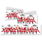 10 cartes de noël amusantes en set avec enveloppes: format déplié 42 x 10, 5 cm (xl panorama), cartes ... 10 cartes de noël amusantes en set avec enveloppes: format déplié 42 x 10, 5 cm (xl panorama), cartes ...
