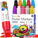 10 couleurs marqueur acrylique, 15mm jumbo stylo de peinture acrylique, 3 en 1 graffiti marqueurs, feutre ...