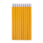10 crayons a papier hb + gomme classique moyen fourniture scolaire etudiant