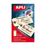 10 etiquettes américaines avec ficelle 100x51mm apli 10 etiquettes américaines avec ficelle 100x51mm apli