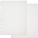 10 feuille a5 �� 6 trous pour page d'indexation en plastique givr�� feuilles intercalaires pour carnet ...