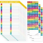 10 feuilles d'�tiquettes pour tableau de disjoncteurs, 7 autocollants de catalogue & 3 de num�ros, r�pertoire ...