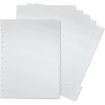 10 feuilles intercalaires a4 pour classeur 11 anneaux, s��parateurs blancs planificateur, intercalaire ...