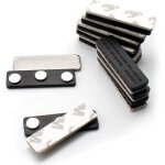 10 pièces etiquette de nom magnétique, 45 x 13 mm plaque de badge magnétique, badge de bureau avec adhésif, ... 10 pièces etiquette de nom magnétique, 45 x 13 mm plaque de badge magnétique, badge de bureau avec adhésif, ...