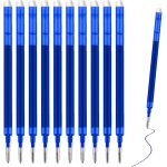10 pi�ces recharges pour stylos rempla�able effa�ables 0, 7 mm encre thermique, pointe moyenne, stylos ...