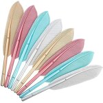 10 pi�ces stylos fantaisie forme de plume stylos a bille a encre liquide a s�chage rapide stylo plume ...