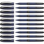 10 stylos roller - noir - 0, 6mm - one business - schneider