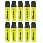 10 surligneurs - stabilo boss original - jaune