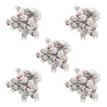 100 pcs porte - cles boucle a cles cadeau mignon de pendentif de dents