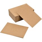 100 pices carte blanche a6, 15x10cm papier kraft pour voeux, 350g / m carte message cadeau, carton pour ...
