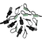 100 pices clips pour cable, attaches de cable clips de cble adhesive attaches ajustables en nylon pour ...