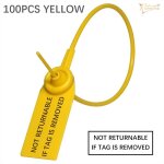 100 pièces etiquettes de sécurité jetables en plastique non retournables, pour vêtements, chaussures, ... 100 pièces etiquettes de sécurité jetables en plastique non retournables, pour vêtements, chaussures, ...