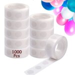 1000 pcs points de colle ballon, colle ballon double face dots ruban colle, amovible autocollant point ...