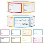 1000 pi�ces etiquette autocollant congelable, 25 x 40 mm etiquettes de cong�lation, amovible imperm�able ...