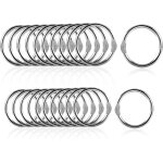 100pcs anneaux de reliure métalliques, 2 tailles anneaux de livre mobile 50pcs * 20mm avec 50pcs * 25mm ... 100pcs anneaux de reliure métalliques, 2 tailles anneaux de livre mobile 50pcs * 20mm avec 50pcs * 25mm ...