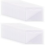 100pcs pochettes adh�sive transparente 10x6cm pochette autocollante, autocollantes en plastique transparent, ...