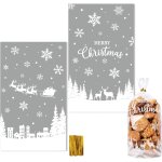 100pcs sacs a cadeau nol pour bonbons biscuits fournitures de fte nol emballage cadeau avec cravates ...