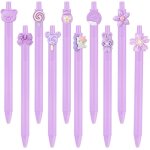 10pcs stylos a encre gel rétractables, 0. 5mm remplaçable encre stylo, noire recharge, pointe extra fine ... 10pcs stylos a encre gel rétractables, 0. 5mm remplaçable encre stylo, noire recharge, pointe extra fine ...