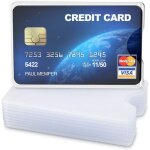 10x etui carte bancaire - set protge carte en plastique - carte de crdit assurance maladie - carte ...