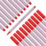 10x fineliners rouge u2013 pointe fine 0, 4 mm u2013 stylos feutre pointe fine pour une ecriture, un ...