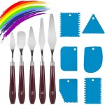 11 pièces couteau peinture, 5 pièces couteaux a palettes en acier inoxydable et 6 pièces grattoirs en ... 11 pièces couteau peinture, 5 pièces couteaux a palettes en acier inoxydable et 6 pièces grattoirs en ...