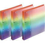 1141404 - 3 - classeur a anneaux rainbow diamond din a4, 3 classeurs scolaires avec mécanisme a 2 anneaux, ... 1141404 - 3 - classeur a anneaux rainbow diamond din a4, 3 classeurs scolaires avec mécanisme a 2 anneaux, ...