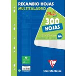 11794c un paquet de feuillets mobiles perfors sous film - a4 21x29, 7 cm - 600 pages quadrilles 4x4 ...