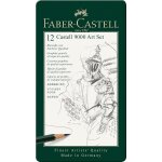 119065 castell 9000 crayons, set de 12, grades hb a 8b, crayons graphite pour croquis, dessin et ecriture, ...