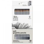 12 crayons graphite - beaux - arts - winsor et newton - studio collection