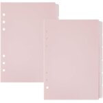12 feuille a5 intercalaires de classeur 8. 27x6. 1 pouces intercalaires roses avec onglets intercalaires ...