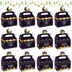 12 pcs eid mubarak botes cadeau, ramadan sacs cadeaux, diy sachet cadeau ramadan pour bonbon sucrerie ...