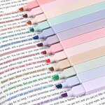 12 pcs surligneurs pastel - couleurs assorties, marqueurs paste, esth�tiques de la bible highlighters ...