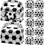 12 pièces blanc boîtes cadeaux de football avec poignée, bonbons de football en papier, s boîte a friandises ... 12 pièces blanc boîtes cadeaux de football avec poignée, bonbons de football en papier, s boîte a friandises ...
