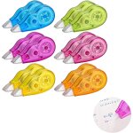 12 pi�ces mini pocket mouse rubans correcteurs, souris correctrice, ruban correcteur blanc, id�al pour ...
