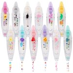 12 pièces stylo a décoratif, type de presse stylo décoratif stylo a correcteur stylo a rouleau a blanc ... 12 pièces stylo a décoratif, type de presse stylo décoratif stylo a correcteur stylo a rouleau a blanc ...