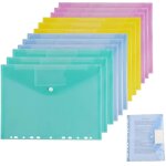 12 pochettes plastiques a4, pochettes transparentes perfores a4