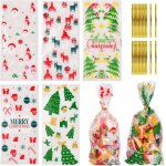 120 pices sachets de bonbons friandises sachets cadeaux avec twist ties, pochette a biscuits, sacs de ...