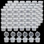 120 pots mini pot de peinture vide 5ml bandes de peinture vide en plastique petit godet peinture transparent ...