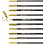 1200 feutre de coloriage m�tallique - or - 10 stylos - pointe ronde 1 - 3 mm - pour colorier, ecrire, ...