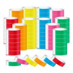 1200 pices colores pour les evnements bandes de poignet bracelets en papier brassards impermables ...