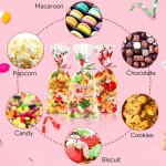 120pcs sachet biscuit noel, sachets transparents pour biscuits sachet bonbon plastique, sachet alimentaire ...