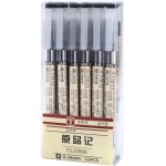 12pcs 0. 35 mm stylo a encre gel noir stylo a bille extra - fin style pointe stylo a bille pour bureau, ...