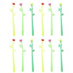 12pcs mignon gel stylo el�gant ecologique stylo roller l�ger sp�cial fleur stylo pour les etudiants gel ...