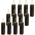 12pcs sacs cadeaux bouteilles pochette cadeau bouteille avec poign�e sacs cadeaux en papier kraft sacs ...